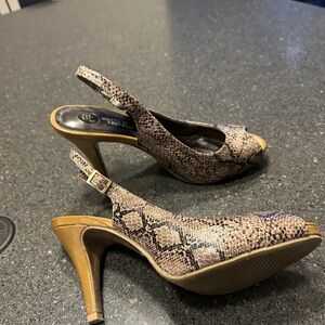 High heeled shoes by Mootsie and  Tootsies